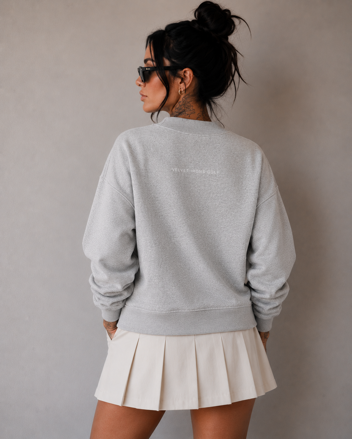 GOLF Fleece Mock-Neck Crew Sweatshirt