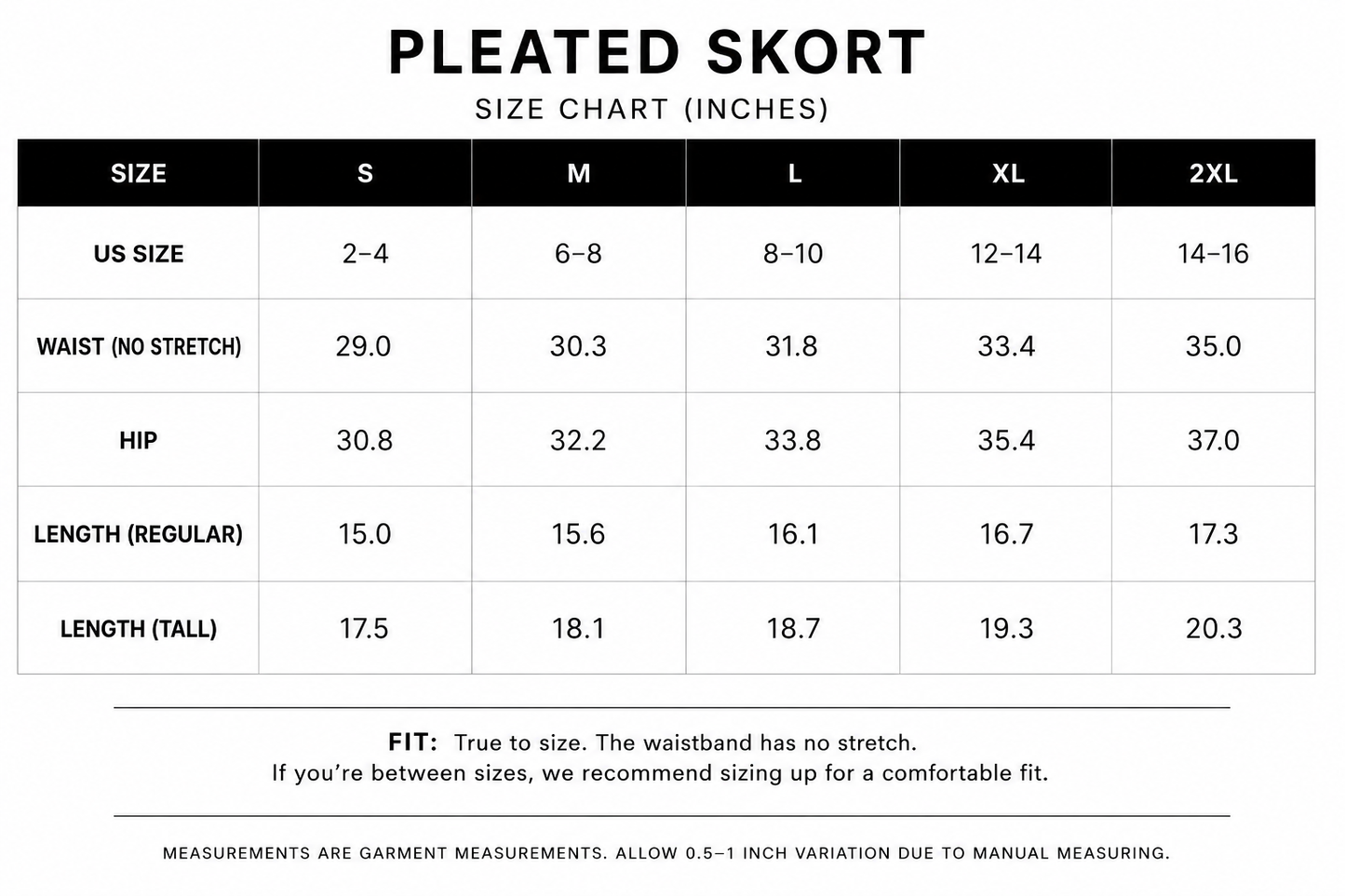 The Kate Pleated Skort