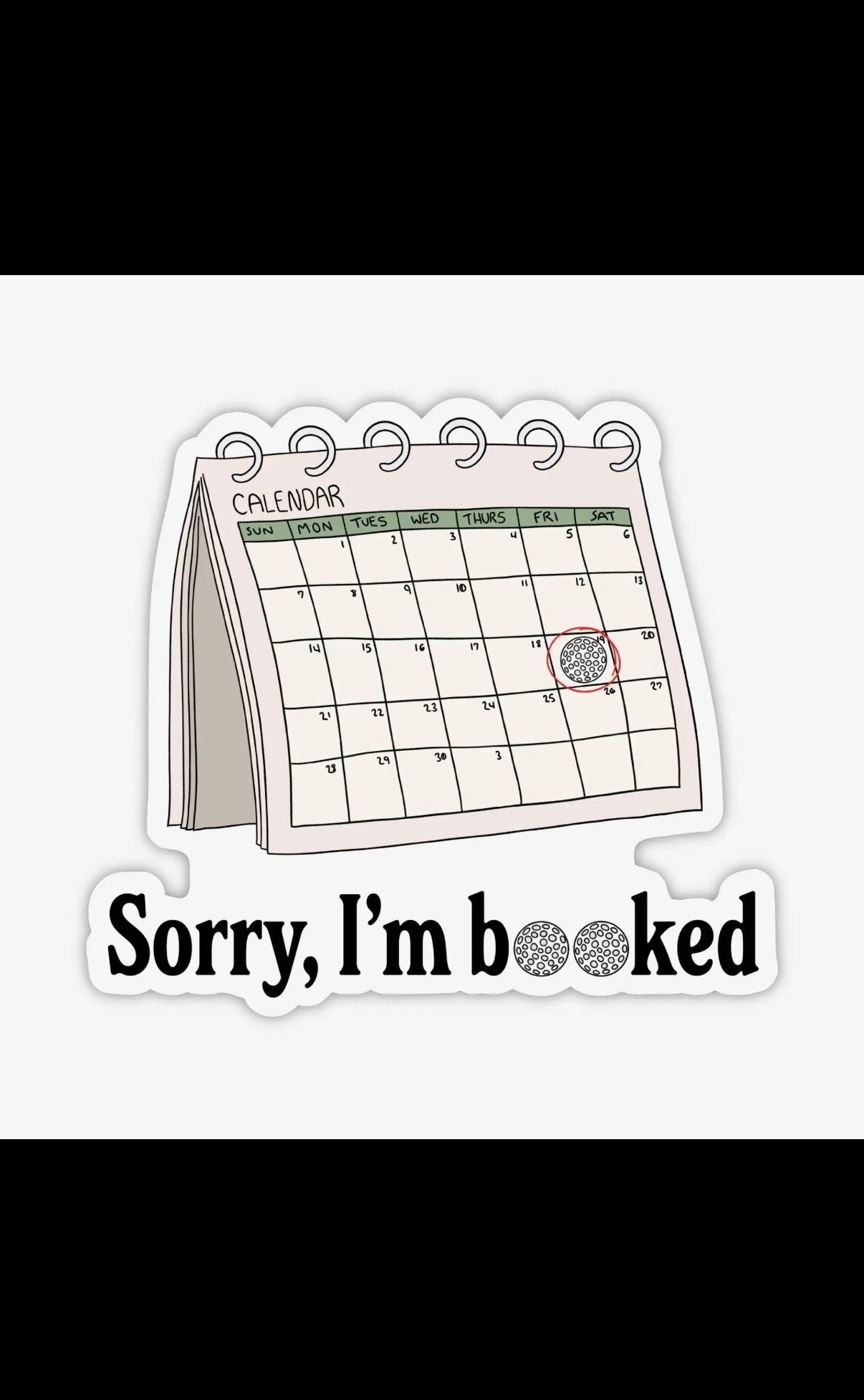 I’m Booked Sticker