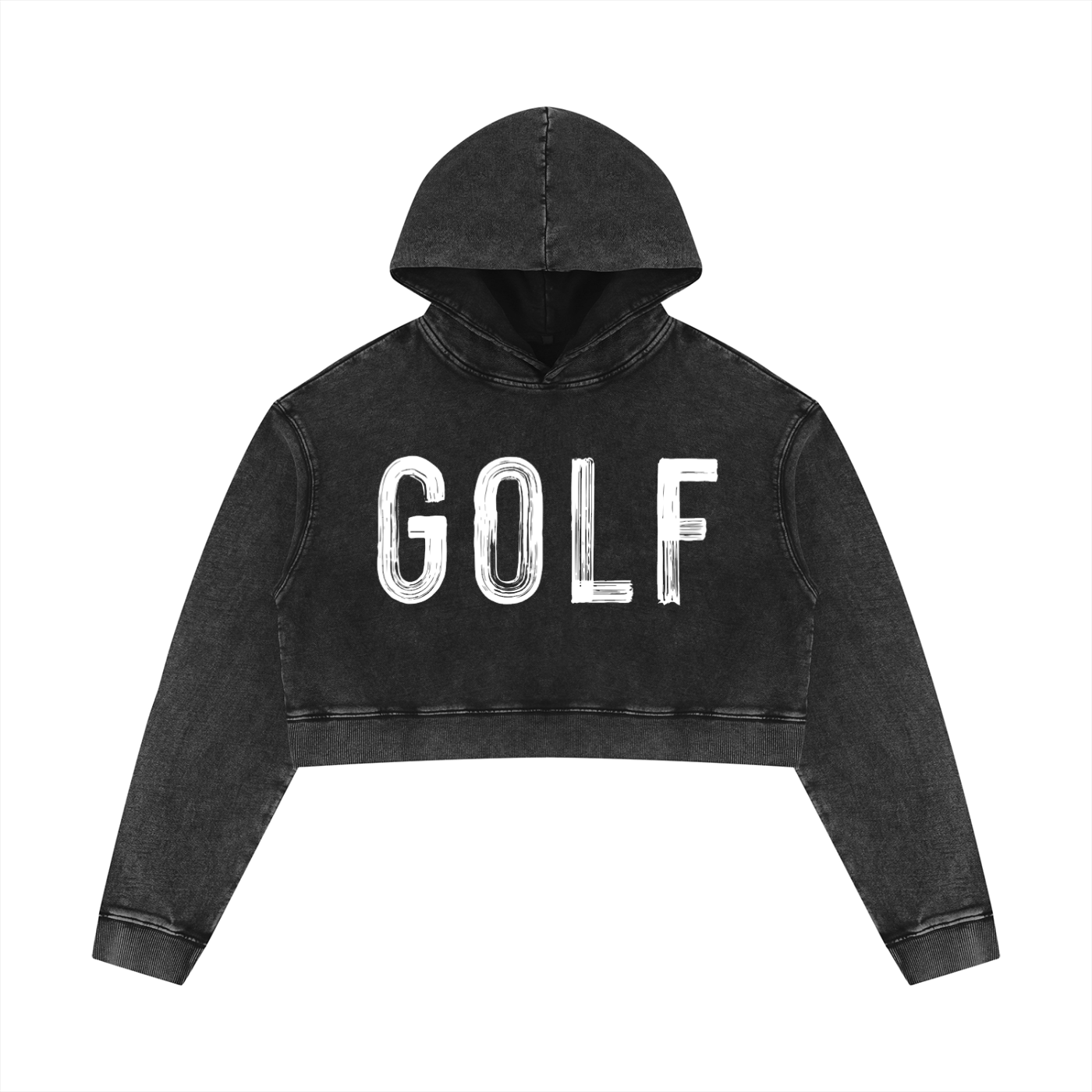 GOLF Mineral Washed Crop Hoodie