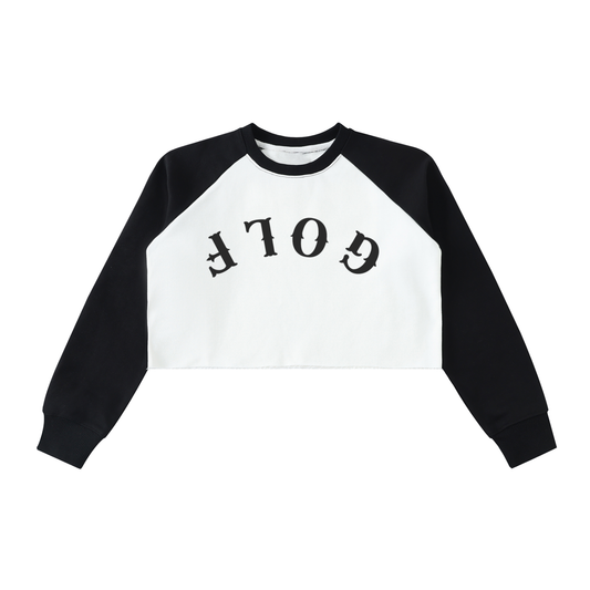 GOLF Color-Block Crop Sweatshirt
