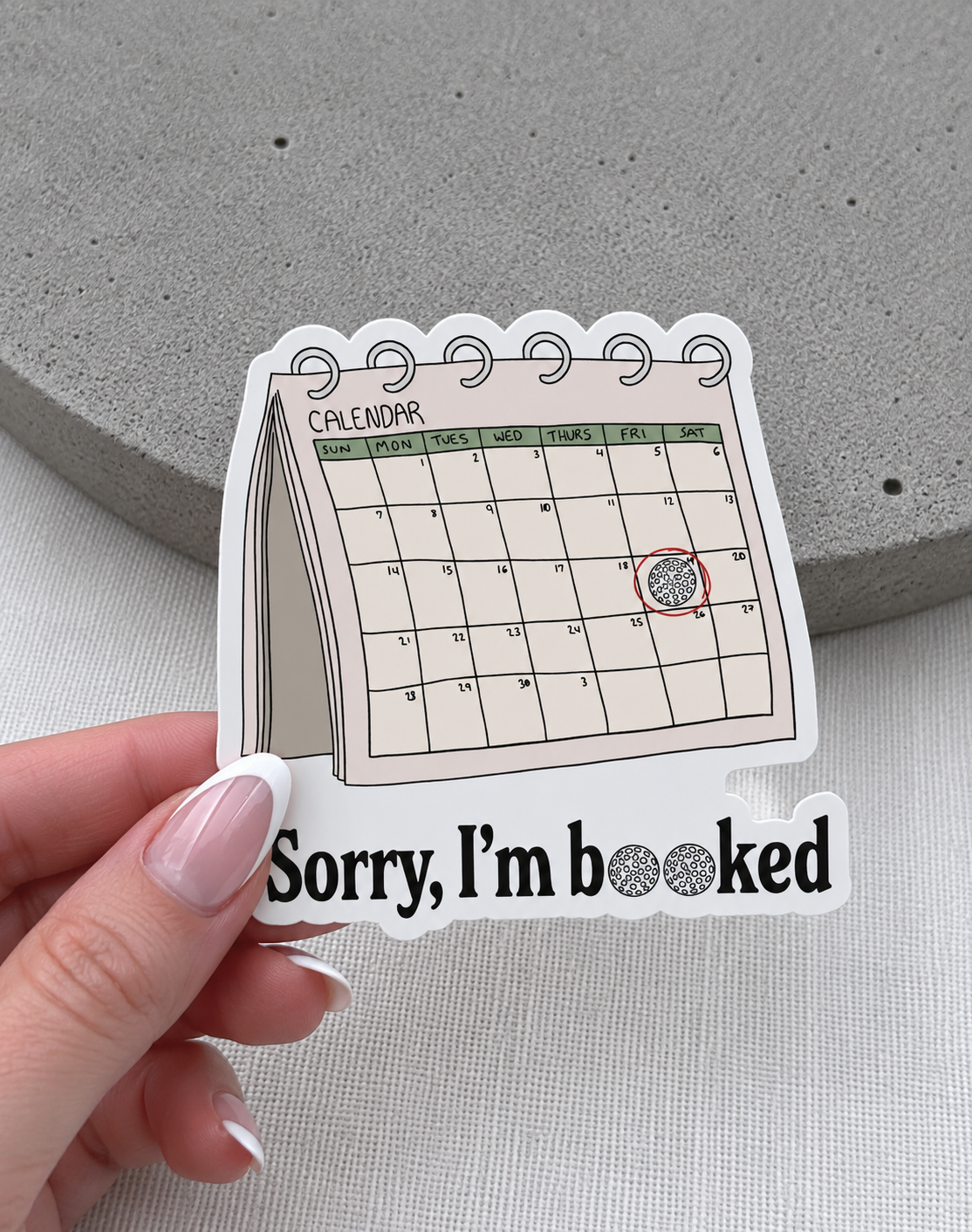 I’m Booked Sticker