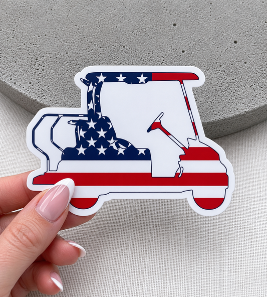 Golf Cart Sticker - 4th of July