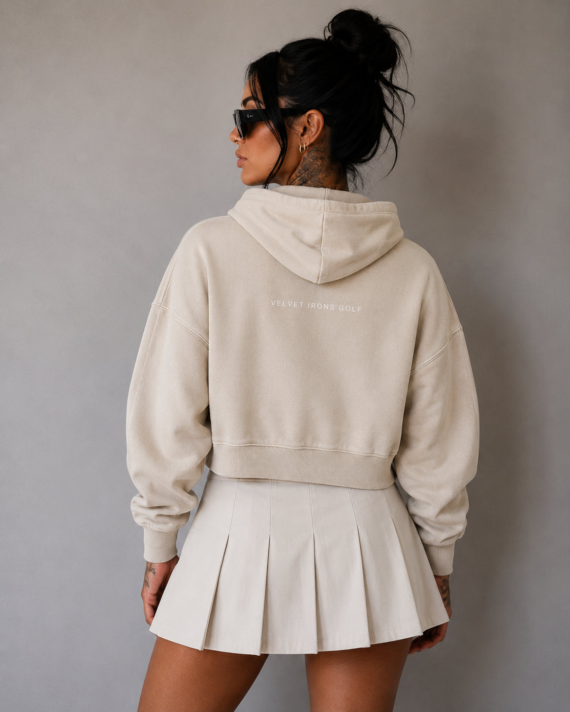 GOLF Mineral Washed Crop Hoodie